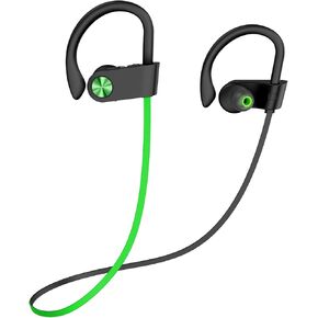 سماعات بلوتوث KALOC، سماعات أذن ستيريو HiFi Bass مع ميكروفون لإلغاء الضوضاء، مقاومة للماء IPX7 ووقت تشغيل 12 ساعة، سماعات رياضية لاسلكية للجري أثناء التمارين in Kuwait