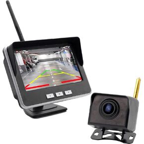 4.3-inch AHD IPS Monitor Mini Vehicle 720P Digital Wireless Backup Camera System IP69K Waterproof Wireless Reversing Camera Dash Camera for Truck Bus RV Trailer Car Truck Semi-Trailer in Saudi Arabia