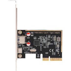 بطاقة توسيع PCIe إلى USB 3.1، بطاقة نقل بيانات عالية السرعة 10 جيجابت في الثانية مع شريحة ASM1142، توسيع واجهات USB 3.0 ونوع C .1، متوافقة مع OS X، للكمبيوتر المكتبي in Kuwait