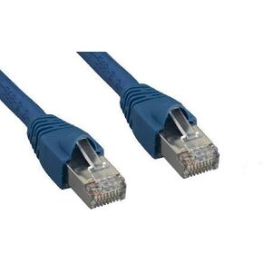 Kentek 5 أقدام FT CAT6A STP كابل التصحيح 24 AWG 600 ميجا هرتز 10 جيجا 10 جيجابت في الثانية فئة 6A زوج ملتوي محمي بدون مشبك التمهيد إيثرنت RJ45 سلك إنترنت الشبكة أزرق in Kuwait