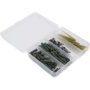 Carp Us Armor، مجموعة دباسة طرفية لصيد سمك الشبوط قوية مع صندوق، تمنع تشابك الأكمام، دوارة مع صندوق شفاف لـ in Kuwait