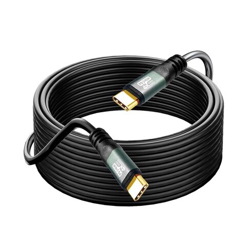 USB C to C Cable 15FT,240W 4K60HZ USB Type C GEN2x2(Data usb3.1),Type C Video Output From USB3.2/ USB4.0 Fast Charging & Sync for Xreal MacBook Pro iPad Pro iPhone 15-16-17 Pro Portable Monitor in Kuwait