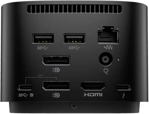 قاعدة توصيل HP Thunderbolt G4 بقدرة 280 وات، ودعم 4K مع كابل كومبو، ومنفذ DisplayPort وUSB Hub مع حامل شاشة مزدوج مثبت على المكتب، ومجموعة لوحة مفاتيح/ماوس لاسلكية MK650 ومنصات جل in Kuwait