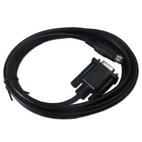 DVPCAB215 Serial Communication Cable for PC-DVP PLC Download Cable Data Cable Programming Cable (Black 2m) in Kuwait