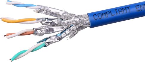 Cable Matters Snagless Long Cat6 Ethernet Cable (Cat6 Cable, Cat 6 Cable) in Blue 50 ft & Cat6A (SSTP, SFTP) Shielded Ethernet Cable in Kuwait