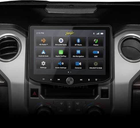 Stinger HORIZON10 Toyota Tundra (2014-21) 10.1" HD Touchscreen Car Stereo & iGO GPS Nav Card, Wireless Apple CarPlay/Android Auto Radio, Bluetooth Receiver Head Unit, Audio EQ, Camera Inputs, Sub Out in Kuwait