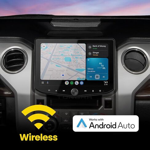 Stinger HORIZON10 Toyota Tundra (2014-21) 10.1" HD Touchscreen Car Stereo & iGO GPS Nav Card, Wireless Apple CarPlay/Android Auto Radio, Bluetooth Receiver Head Unit, Audio EQ, Camera Inputs, Sub Out in Kuwait