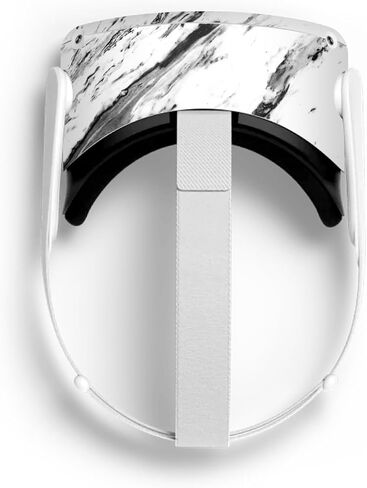 تصميمات حافظة الرأس مرخصة رسميًا من NHL Marble Nashville Predators ملصق فينيل غطاء لاصق جلدي متوافق مع Meta Quest 2 in Kuwait