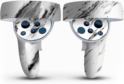 تصميمات حافظة الرأس مرخصة رسميًا من NHL Marble Nashville Predators ملصق فينيل غطاء لاصق جلدي متوافق مع Meta Quest 2 in Kuwait