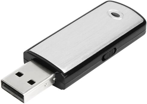 مسجل صوت محرك فلاش USB بسرعة 128 كيلوبت في الثانية وسعة 8 جيجابايت بدون ضوء وامض عند التسجيل متوافق مع نظام التشغيل Windows، تسجيل أجهزة الاستماع الصغيرة in Kuwait