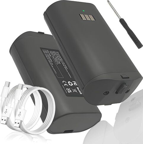 Rechargeable Battery Pack for Defend 360: 2 Pack Lithium Batteries Replacement Compatible with Tactacam Defend 360 Cellular Security Camera (Not for Defend), Support Solar Panel Charging in Kuwait
