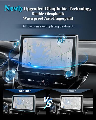 BIBIBO Matte Anti Glare for 2026 Corolla Cross Screen Protector 2026 Toyota Corolla Cross (XLE/Hybrid XSE/Hybrid SE) شاشة لمس 10.5 بوصة [الزجاج المقسى يقلل بصمات الأصابع] 2026 Corolla Cross Accessories in Kuwait