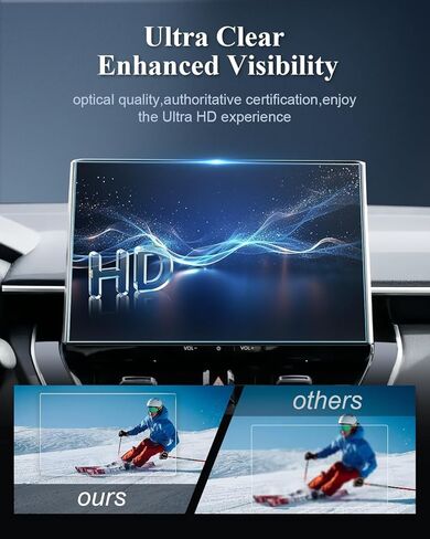 BIBIBO Matte Anti Glare for 2026 Corolla Cross Screen Protector 2026 Toyota Corolla Cross (XLE/Hybrid XSE/Hybrid SE) شاشة لمس 10.5 بوصة [الزجاج المقسى يقلل بصمات الأصابع] 2026 Corolla Cross Accessories in Kuwait