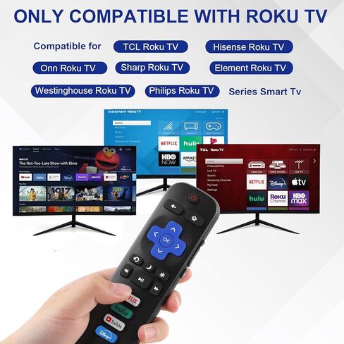 قطعتان من جهاز التحكم عن بعد Nmaayss البديل لجهاز التحكم عن بعد لتلفزيون Roku، متوافق مع TCL Roku/Onn Roku/Hisense Roku/Philips Roku/Sharp Roku/Westinghouse Roku/Insignia Roku TV (ليس لعصا Roku أو الصندوق أو مكبر الصوت) in Kuwait
