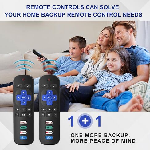 قطعتان من جهاز التحكم عن بعد Nmaayss البديل لجهاز التحكم عن بعد لتلفزيون Roku، متوافق مع TCL Roku/Onn Roku/Hisense Roku/Philips Roku/Sharp Roku/Westinghouse Roku/Insignia Roku TV (ليس لعصا Roku أو الصندوق أو مكبر الصوت) in Kuwait