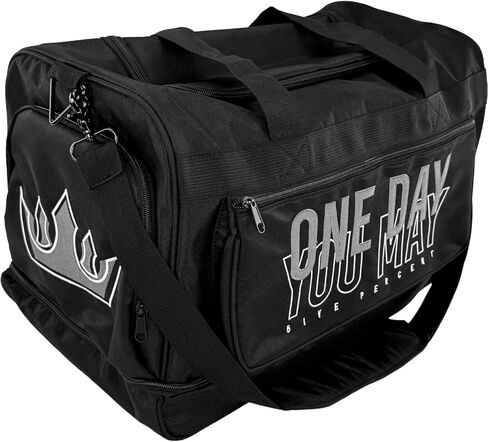 Rich Piana 5% Nutrition Sports Duffle & Gym Bag | Signature "RP" Crown Bag (Black/Red) in Saudi Arabia