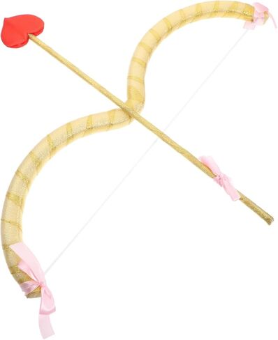 Healeved Golden Cupid Bow and Arrow Prop Set Newborn Photography Props 1 Month Party Decorations and Themed Masquerade Events Valentine Cosplay Accessories in Kuwait