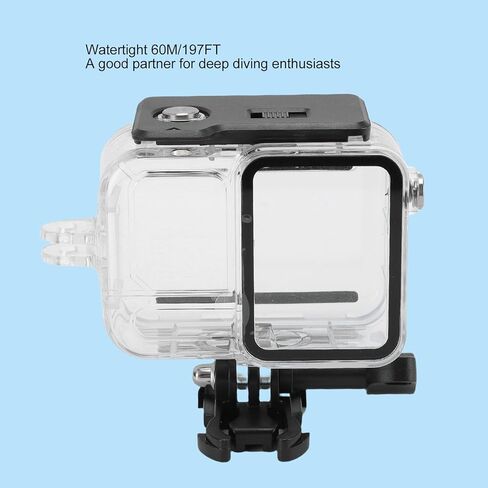 Pomya Underwater Diving Housing Case for Ace Pro 2 & Ace Pro, 60M/197FT Watertight Action Camera Dive Case with Optical Glass Lens, Supports Horizontal & Vertical Filming in Kuwait