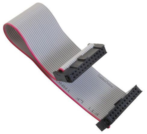 CablesOnline, 36-inches 24-Pin (2x12) 2.54mm-Pitch Female to Female IDC 24-Wire Flat Ribbon Cable, FR-2436 in Kuwait