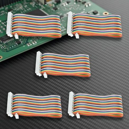 5 قطعة كابل GPIO أنثى إلى أنثى 20 سنتيمتر-40pin سلك الشريط لسلك تمديد Raspberry Pi لاتصال لوحة الخبز ولوحة T in Kuwait