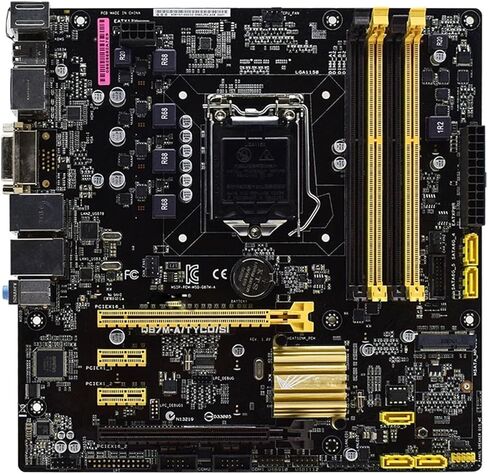اللوحات الأم للكمبيوتر ASUS Q87M-A/TYCD/SI اللوحة الأم Intel Q87 LGA 1150 DDR3 تدعم Pentium G3470 CPU PCI-E 3.0 Micro ATX in Kuwait