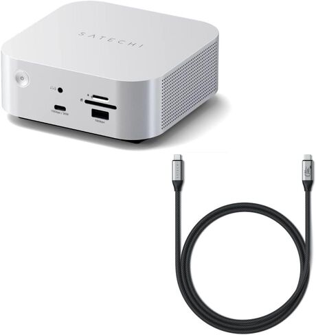 Satechi Thunderbolt 5 CubeDock™ Dock Station & USB4 V2 Pro Cable, USB C Cable 1.2m/ 3.9ft in Kuwait
