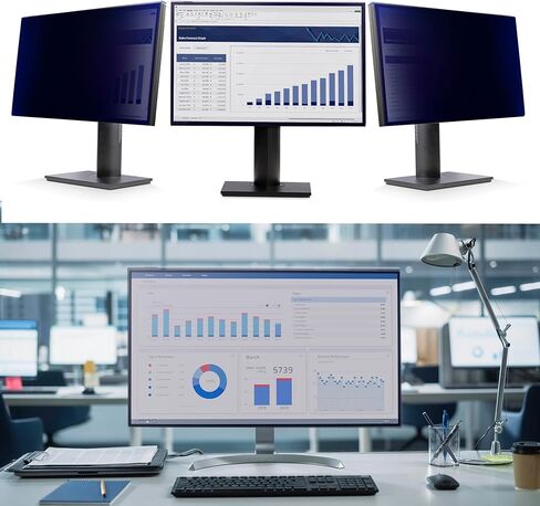 StarTech Computer Monitor Privacy Screen for 22" 16:10 Widescreen Display, Hanging Acrylic Filter, Blue Light Screen Protector, TAA Compliant in Kuwait