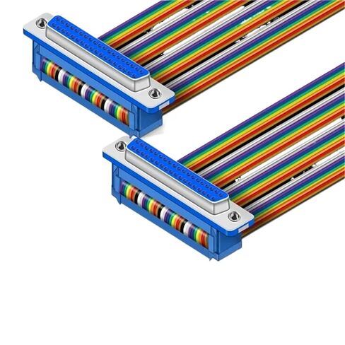 DIDC DB37 كابل الشريط دبوس DIDC-37P ذكر أنثى خط موصل DR37P مسطح (1.5 متر، أنثى إلى أنثى) in Kuwait