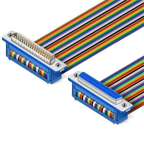 DIDC DB37 كابل الشريط دبوس DIDC-37P ذكر أنثى خط موصل DR37P مسطح (1.5 متر، أنثى إلى أنثى) in Kuwait