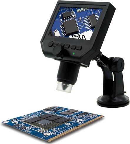 Microscopes Lens 1-600x USB Digital Electronic Microscope Portable Microscope 4.3" LCD 3.6MP HD Magnifier Camera for PCB Motherboard Repair Microscope Eyepieces for Optical Microscope in Kuwait