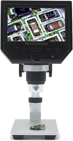 Microscopes Lens 1-600x USB Digital Electronic Microscope Portable Microscope 4.3" LCD 3.6MP HD Magnifier Camera for PCB Motherboard Repair Microscope Eyepieces for Optical Microscope in Kuwait