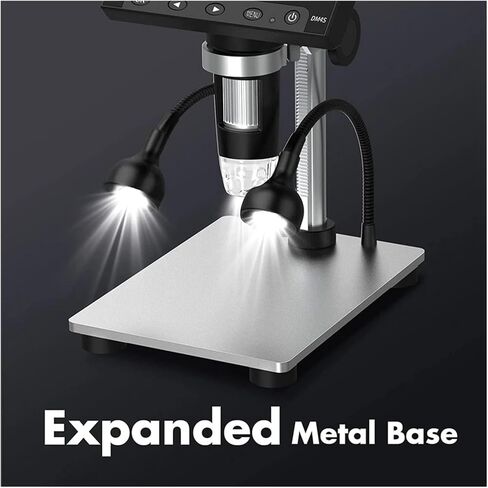DM4S 4.3 Inch LCD Digital Microscope 1000X LED 1080P Video Camera for Electronics Soldering Phone Repair Coin in Kuwait