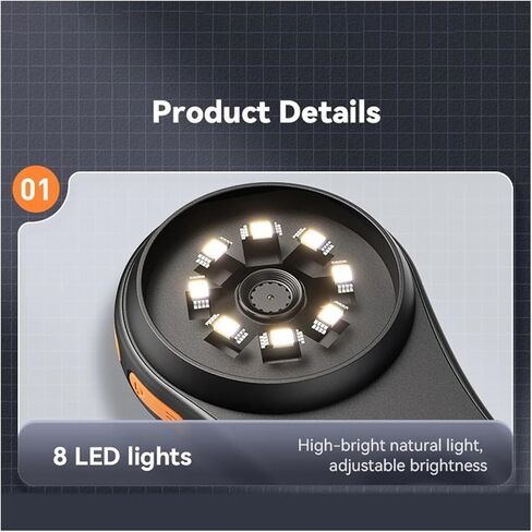 مجهر رقمي محمول 1080P 500X فيديو مع عدسة مكبرة 8LED لإصلاح العملات الإلكترونية وساعات المجوهرات in Kuwait
