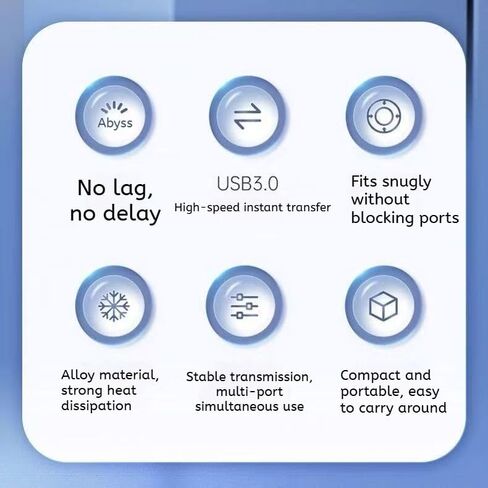 Portable Right Angle Aluminum Alloy USB 3.0 Hub, 4 Ports USB (1 USB 3.0 Ports, 3 USB 2.0 Ports) for laptops, USB Sticks, Mobile Hard Drives, etc. in Kuwait