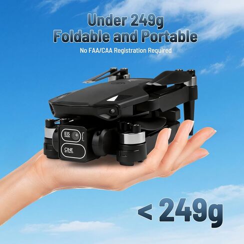 طائرة بدون طيار صغيرة مع كاميرا، طائرة بدون طيار 4K HD FPV للمبتدئين، محرك بدون فرش، تثبيت الارتفاع، صورة شخصية للإيماءات، مفتاح واحد للإرجاع/إيقاف الطوارئ، تقلبات ثلاثية الأبعاد، طيران نقطة الطريق، بطاريتان، طائرة RC كوادكوبتر قابلة للطي. in Kuwait