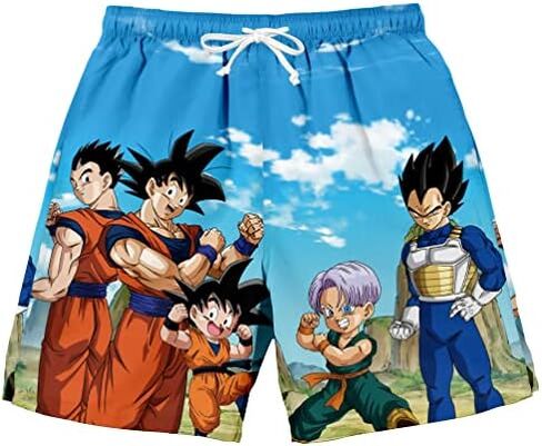 Dragon Ball Super Group Pose Landscape Men's Lounge Shorts in Saudi Arabia