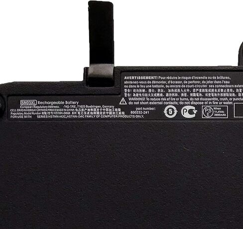 SN03XL Laptop Battery Replacement for HP EliteBook 820 G3 725 G3 Series SN03044XL HSTNN-DB6V 800232-241 800514-001(11.4V 44Wh) in Kuwait