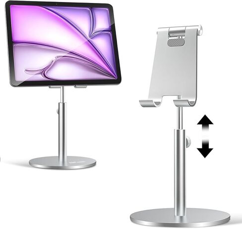 for iPad Tablet Stand for Desk, Adjustable Desktop Cell Phone Stand Holder for iPad Pro 9.7/10.5/11/12.9/Air Mini 5th/6th Generation, iPhone 16/15/14/13/12/11, Samsung Tablet, Tab (3.5-13") in Kuwait