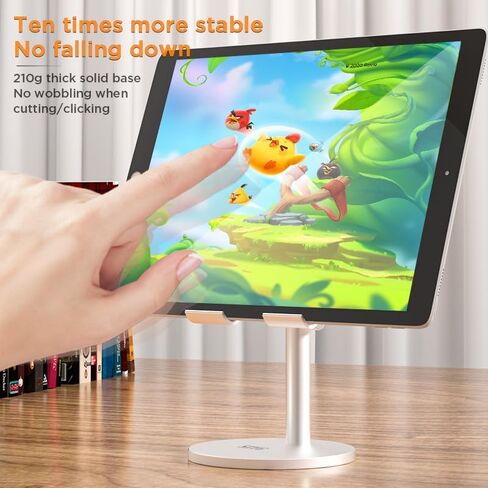 for iPad Tablet Stand for Desk, Adjustable Desktop Cell Phone Stand Holder for iPad Pro 9.7/10.5/11/12.9/Air Mini 5th/6th Generation, iPhone 16/15/14/13/12/11, Samsung Tablet, Tab (3.5-13") in Kuwait
