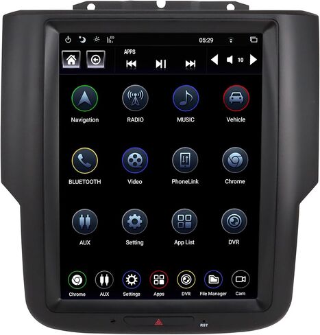 Linkswell T-Style 10.4 بوصة استبدال راديو Android لـ 2014-2018/2019-2022 نموذج الجسم الكلاسيكي RAM 1500 2500 3500 GPS Navigation Head Unit مشغل الوسائط المتعددة HDMI/BT/USB/SWC/WiFi ستيريو السيارة in Kuwait