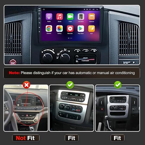 [4+64G] Android 13 Car Stereo with Wireless Apple Carplay & Android Auto for Dodge Ram 1500 2500 3500 2003 2004 2005 9" Touchscreen Radio Upgrade with AHD Camera,GPS Navigation,SWC,WiFi,FM,Bluetooth in Kuwait