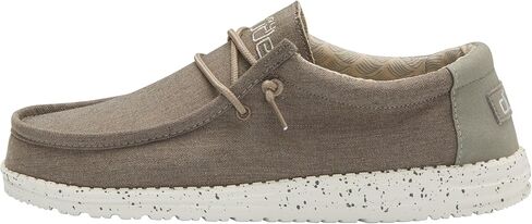Hey Dude Men's Wally Chambray | Men's Loafers | Men's Slip On Shoes | Comfortable & Light-Weight in Saudi Arabia