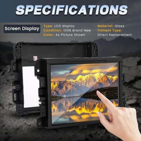 شاشة LCD تعمل باللمس LA084X02(SL)(01) 8.4 بوصة لسيارة جيب جراند شيروكي شيروكي رانجلر - مجموعة شاشة راديو OEM مع إطار in Kuwait