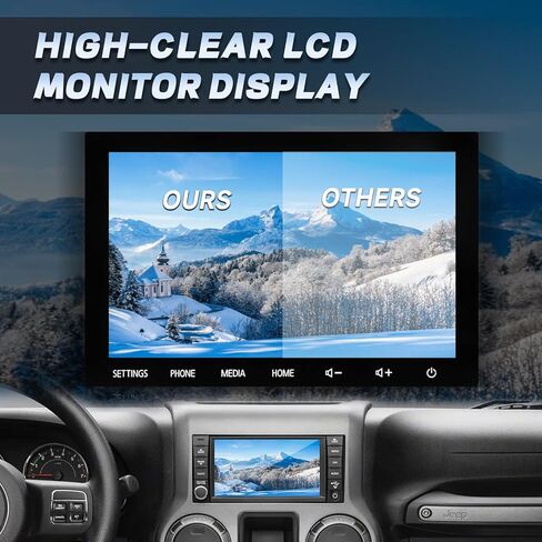 شاشة LCD تعمل باللمس LA084X02(SL)(01) 8.4 بوصة لسيارة جيب جراند شيروكي شيروكي رانجلر - مجموعة شاشة راديو OEM مع إطار in Kuwait