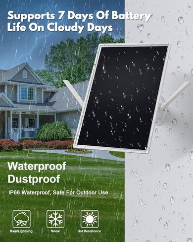 Solar WiFi Extender Outdoor, Solar WiFi Repeater Outdoor, Solar Powered WiFi Extender for Garden, Farm & Ranch,15W Solar Panel, 26000mAh Battery, IP65 Waterproof in Kuwait