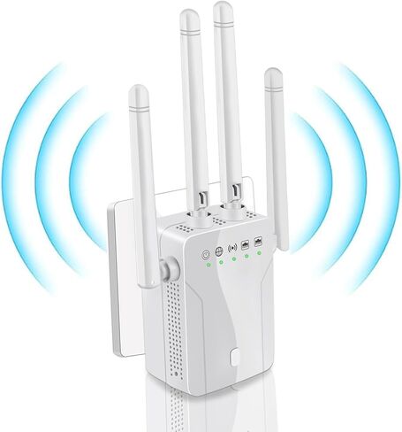 موسع إشارة WiFi معزز 2026 موسع الإنترنت طويل المدى يغطي مساحة تصل إلى 8470 مترًا مربعًا. قدم. للمنزل والشقة الطابق السفلي مكتب البيت in Kuwait