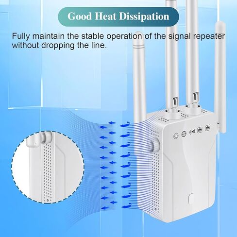 موسع إشارة WiFi معزز 2026 موسع الإنترنت طويل المدى يغطي مساحة تصل إلى 8470 مترًا مربعًا. قدم. للمنزل والشقة الطابق السفلي مكتب البيت in Kuwait
