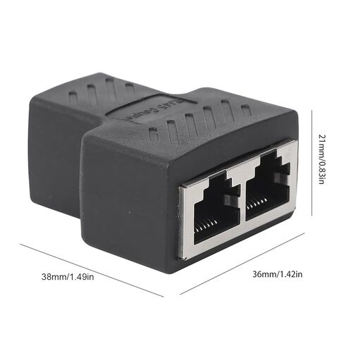 مقسم شبكة Fafeicy، مادة ABS 1 إلى 2 موسع كابل RJ45 للألعاب وإعداد الشبكة المنزلية in Kuwait
