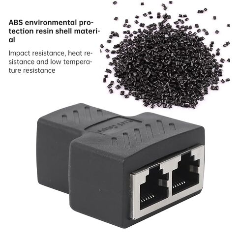 مقسم شبكة Fafeicy، مادة ABS 1 إلى 2 موسع كابل RJ45 للألعاب وإعداد الشبكة المنزلية in Kuwait
