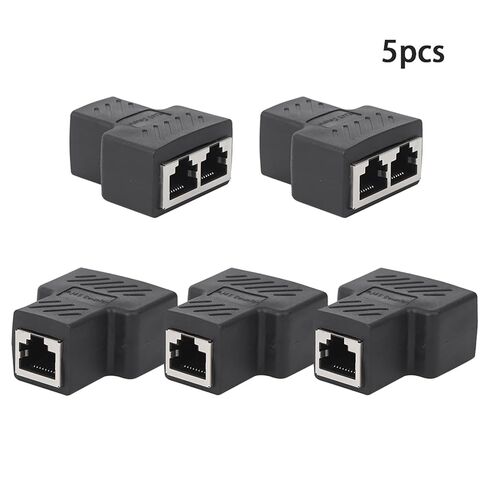 مقسم شبكة Fafeicy، مادة ABS 1 إلى 2 موسع كابل RJ45 للألعاب وإعداد الشبكة المنزلية in Kuwait